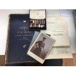 Victorian RN Capt H S Currey DSO, memorabilia to inc miniature medal group, DSO (possibly gold GVR