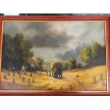 Dion pears original oil "The Harvest". 20" x 30".