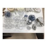 Quantity of Bohemian crystal and ceramics