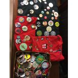 Qty of vintage badges, Star Wars, Star Trek, Football 007 etc.