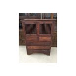 Chinese hardwood cocktail cabinet.