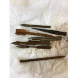 8 x WWI style Flechette Aerial darts from various nations.