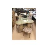 Vintage dressing table and stool + drawers