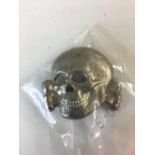 WWII Style Waffen SS Totenkopf deaths head cap skull, RZM M1/21.