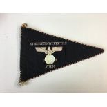 WWII Style German Student pennant flag.