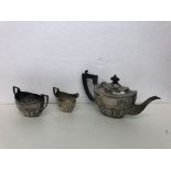 Hallmarked silver Bachelor teaset