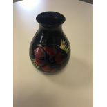 Walter Moorcroft Hibiscus vase, good original condition, no restoration or damage