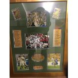 Framed Rugby world cup montage