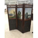 Painted three door screen