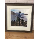 Ian Faulkner: Giclee print signed "throwing stones"