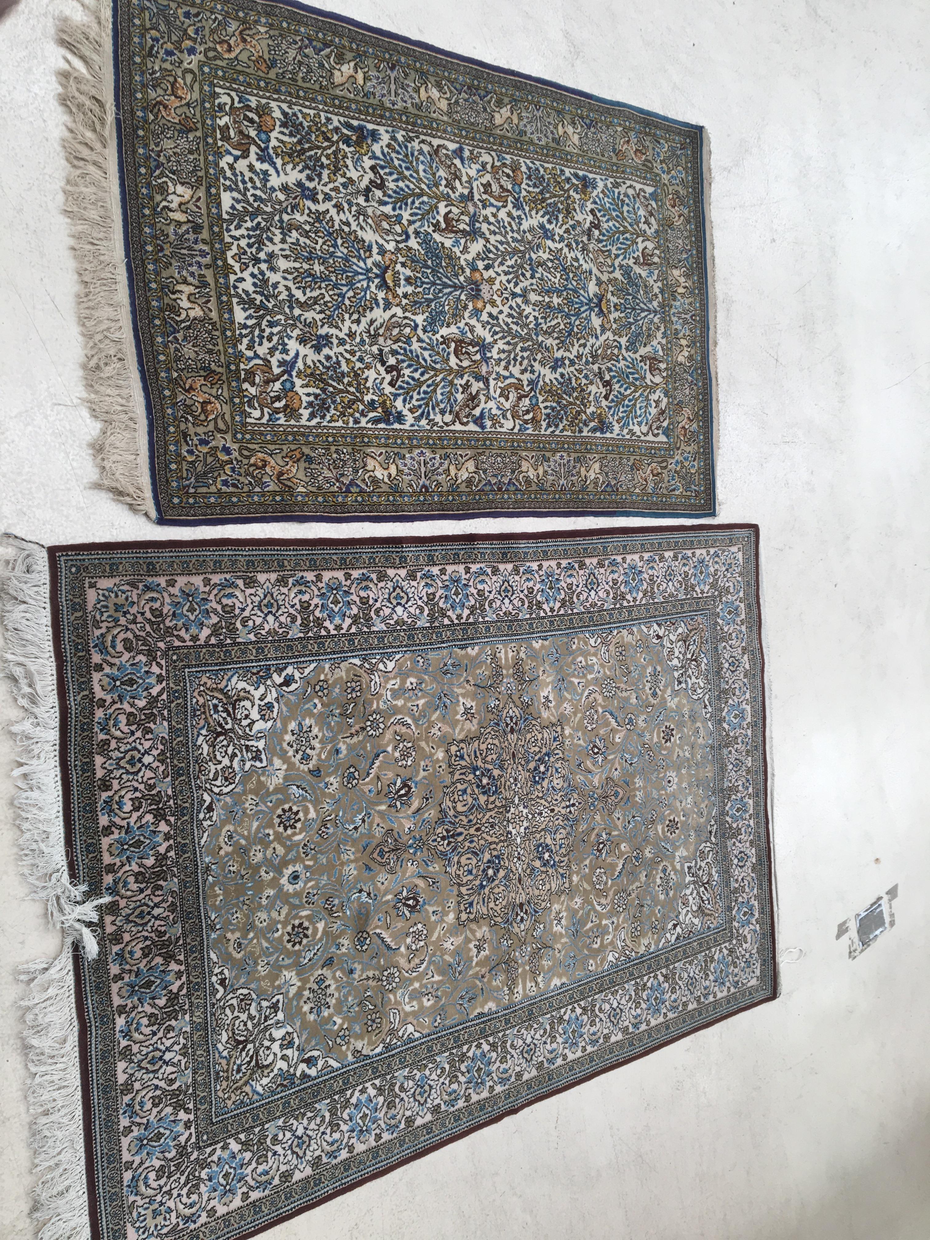 Two vintage rugs