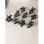 9 del Prado models on horse