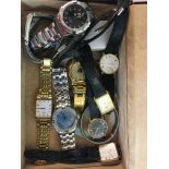 Quantity gents watches, Ingersol, Seiko etc