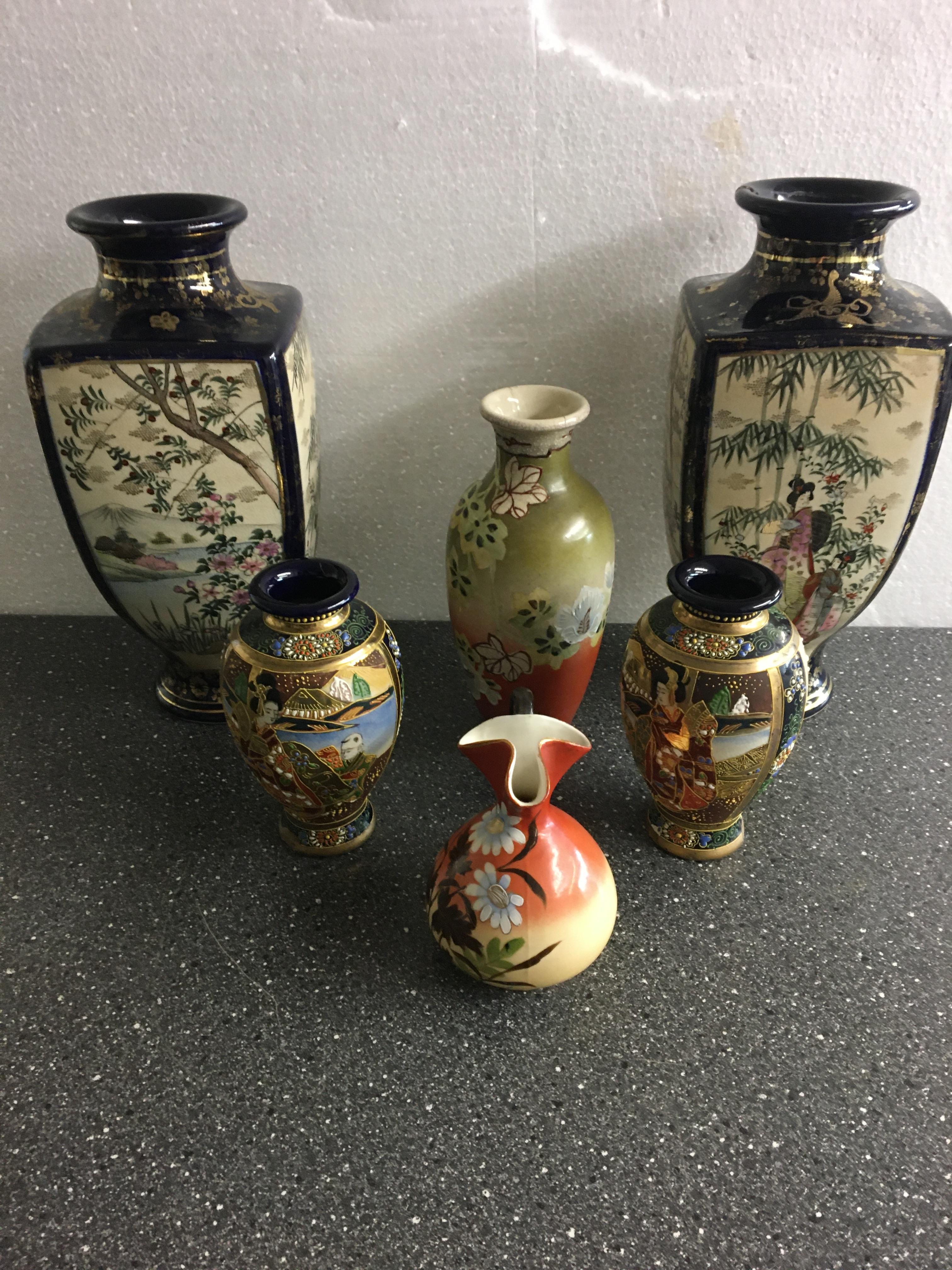 Quantity of Oriental vases, ceramics etc