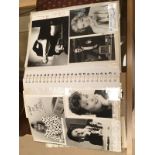 Six folders of 70's & 80's (some earlier) film and tv autographs to include: