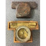 Boxed 18/19th century French compass