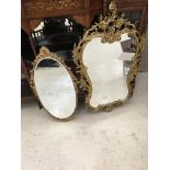 Gilt framed mirrors