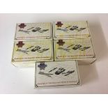 Five boxed matchbox collectables, Yaso5-m, Yaso4-m, Yaso6-m, Yaso1-m, Yaso2-m