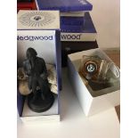 Quantity of boxed wedgewood items to include basalt figure of J Wedgewood