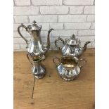 Victorian EPNS four piece tea set