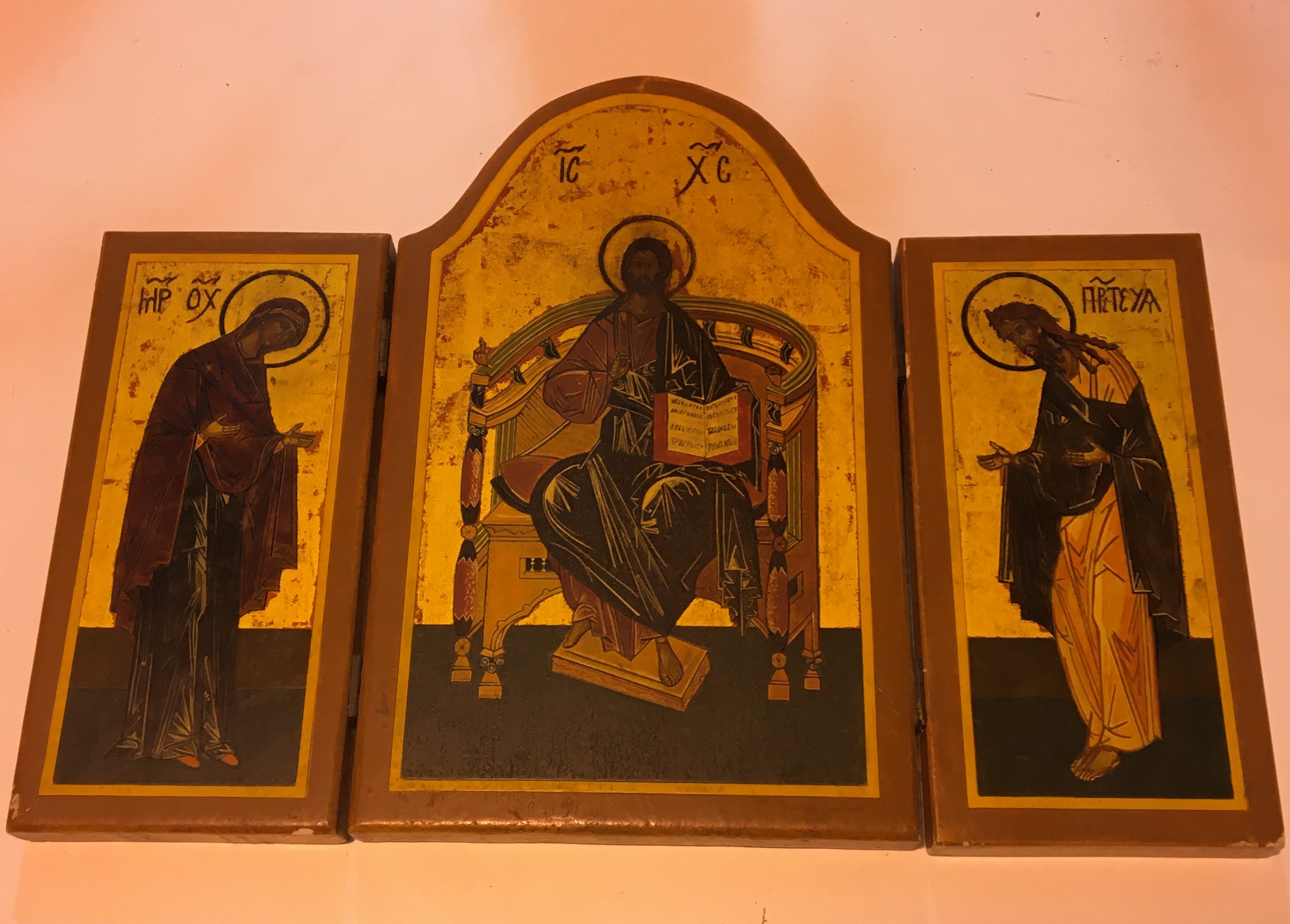 Modern triptych icon