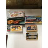 Four boxed vintage cars to inc Dinky.