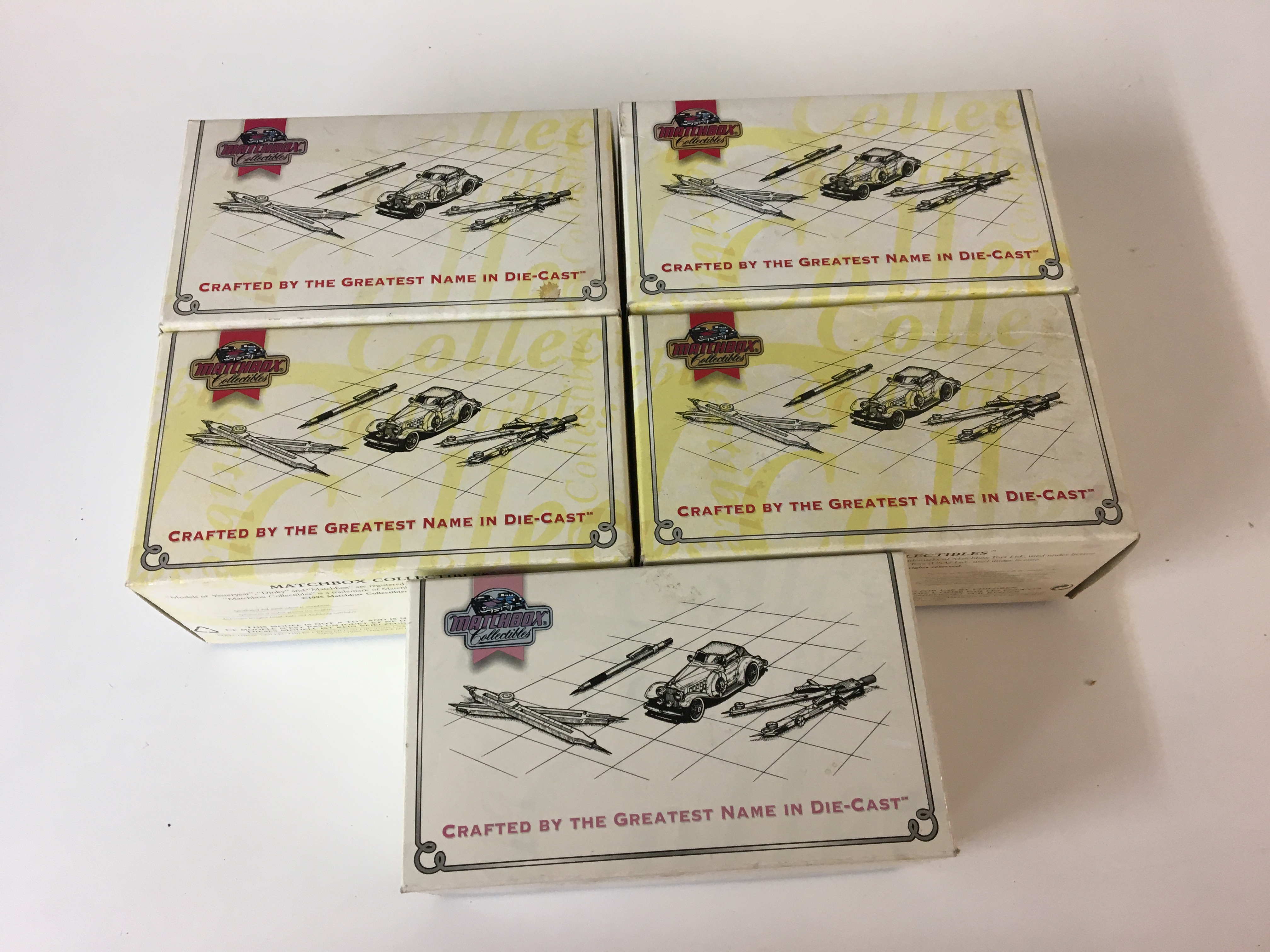 Five boxed matchbox collectables, Yaso5-m, Yaso4-m, Yaso6-m, Yaso1-m, Yaso2-m