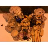 Box of Vintage Dolls and bears.