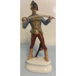 Herend figure of an Hussar.