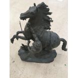 Large Bronze Marley Horse