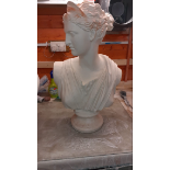 Impressive Plaster bust of Goddess Diana