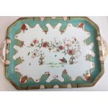 Large Royal Crown Derby serving tray, pattern 551 dates 1877- 1890, rare pattern with Japanese style