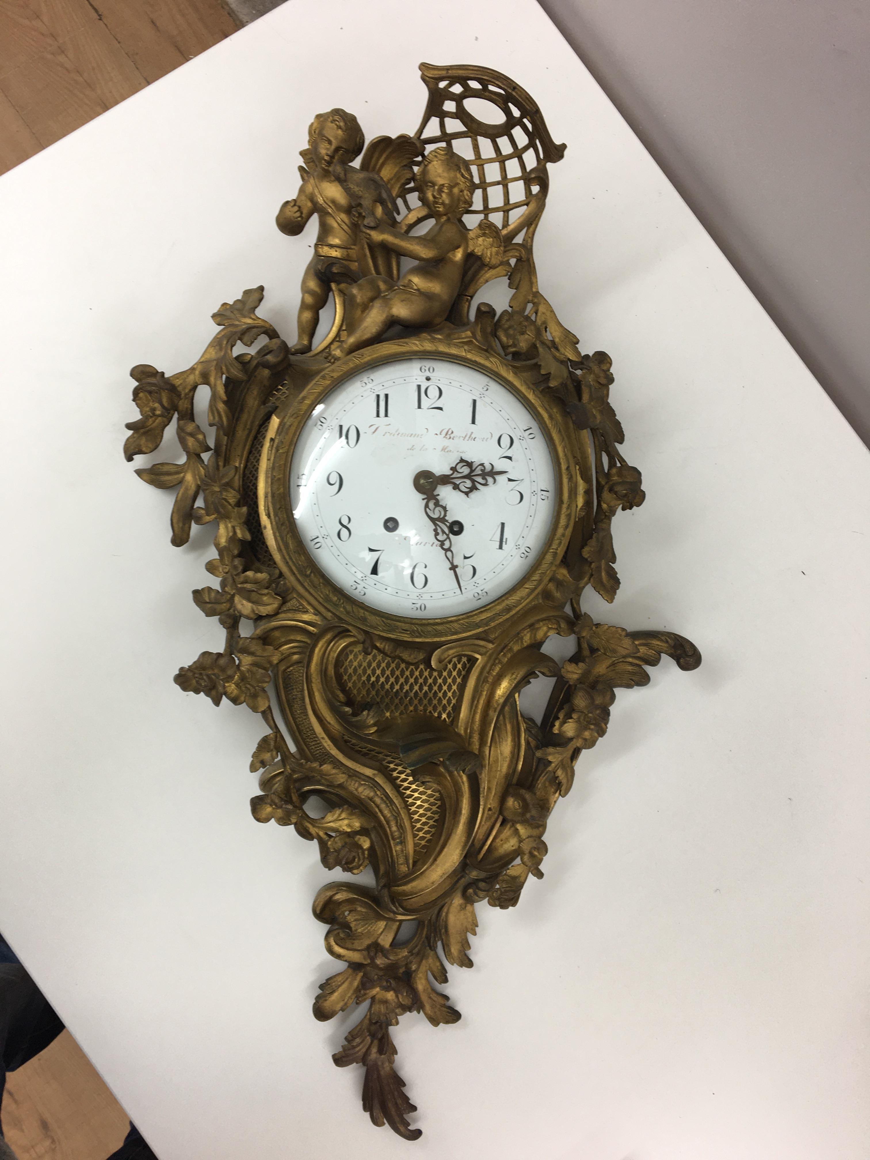 Ferdinand Berthaud (1727-1807) gilt wall clock - Image 5 of 8