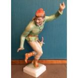 Herend figure of a soldier dancing.