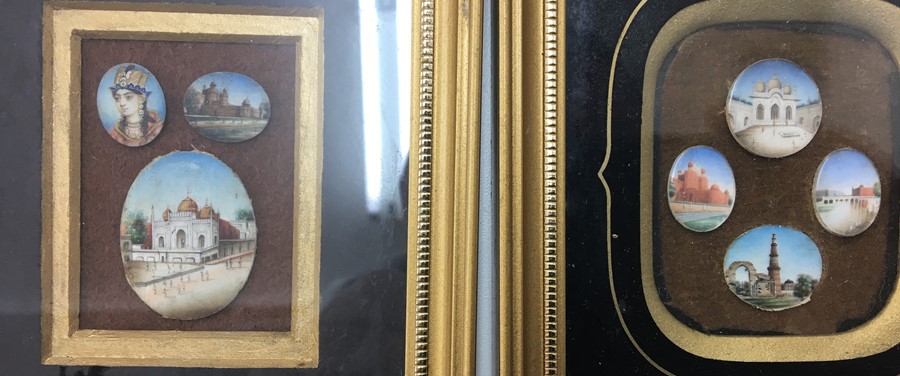 Two Framed 19th c miniatures of India.
