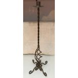 Wrought iron candelabra.