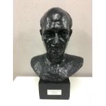 Bronze bust of Dr S Leonard Simpson. signed indistinctly.