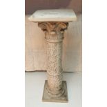 Ornate resin Corinthian Jardiniere stand