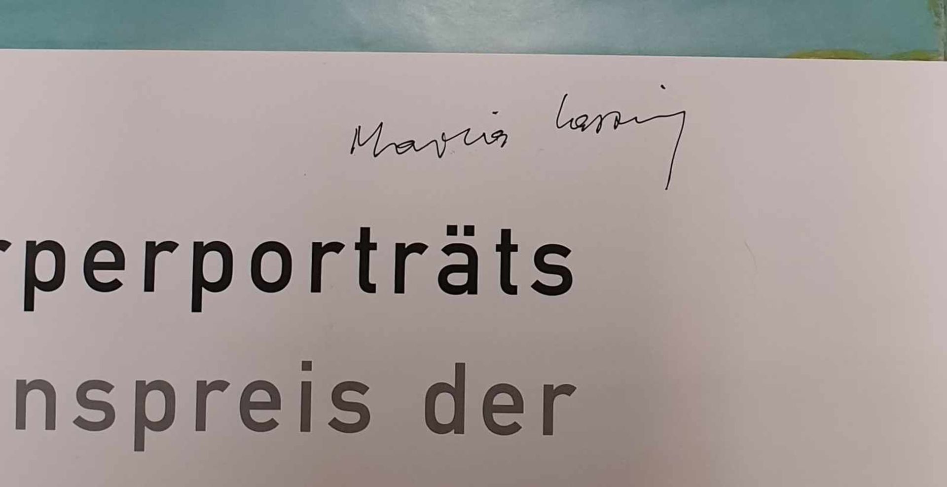Maria Lassnig , Ausstellungsplakat, Siegen 2002, Original signiert, Größe: ca.84x60cm - Bild 2 aus 2