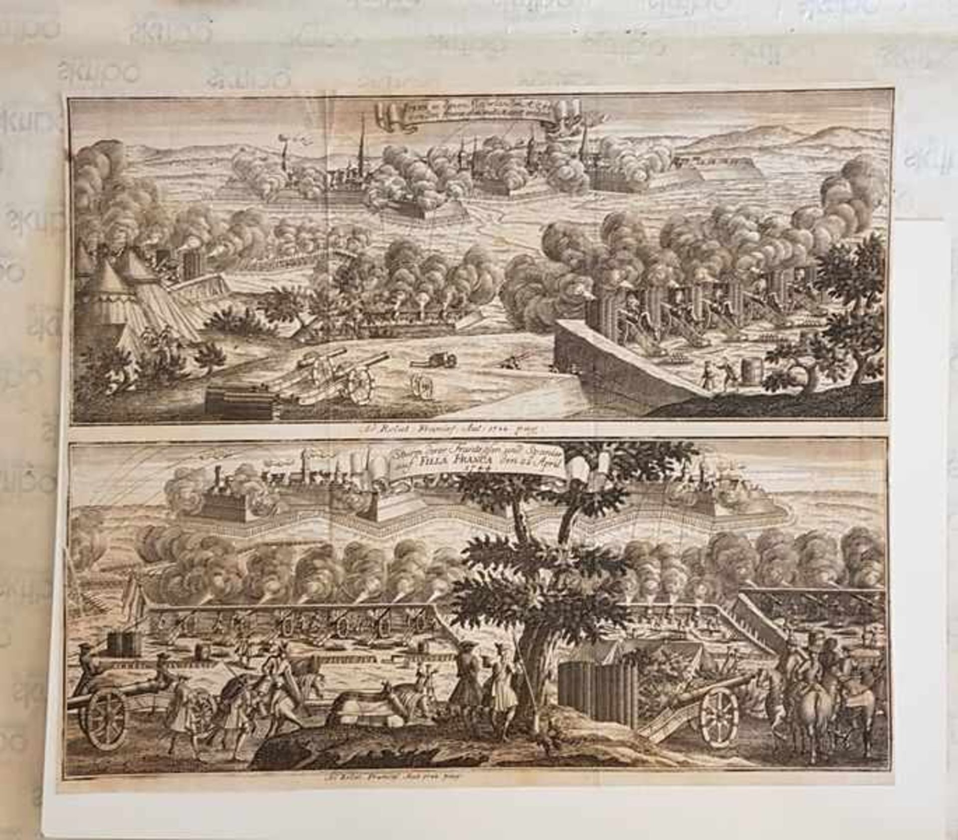 Ipern 1744 und Filla Franca 1744, Ipern in den Niederlanden 1744 von den Franzosen mit Accort
