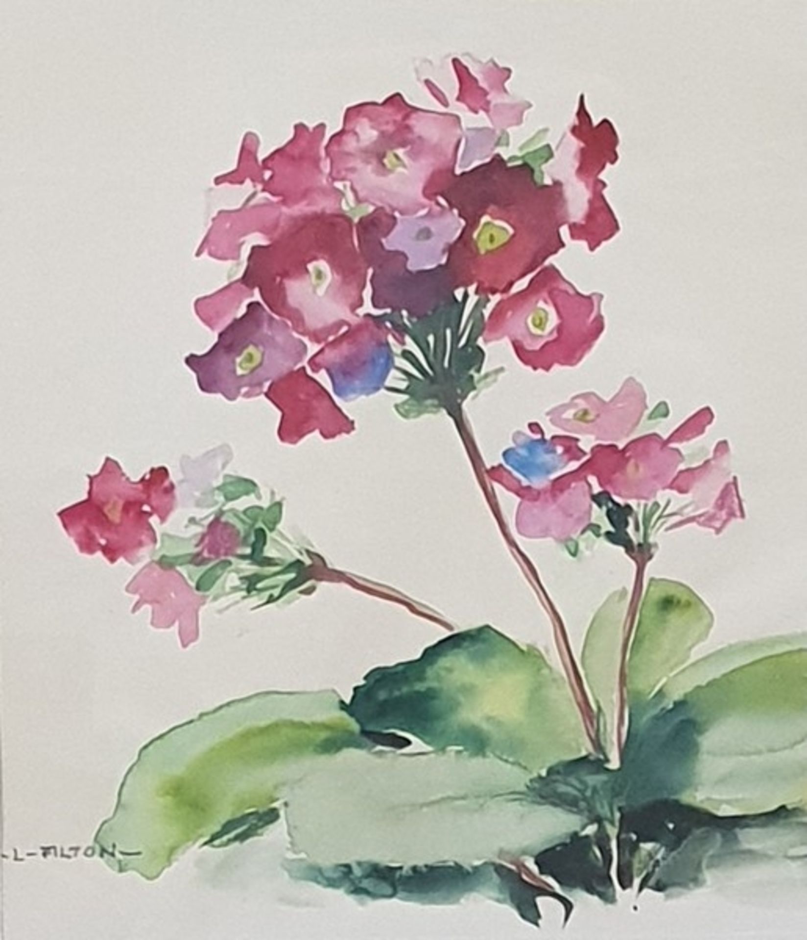 Luis Alton *(Krumau 1894-1972 Innsbruck,) Blumenstilleben,Aquarell auf Papier, signiert: L. Alton,