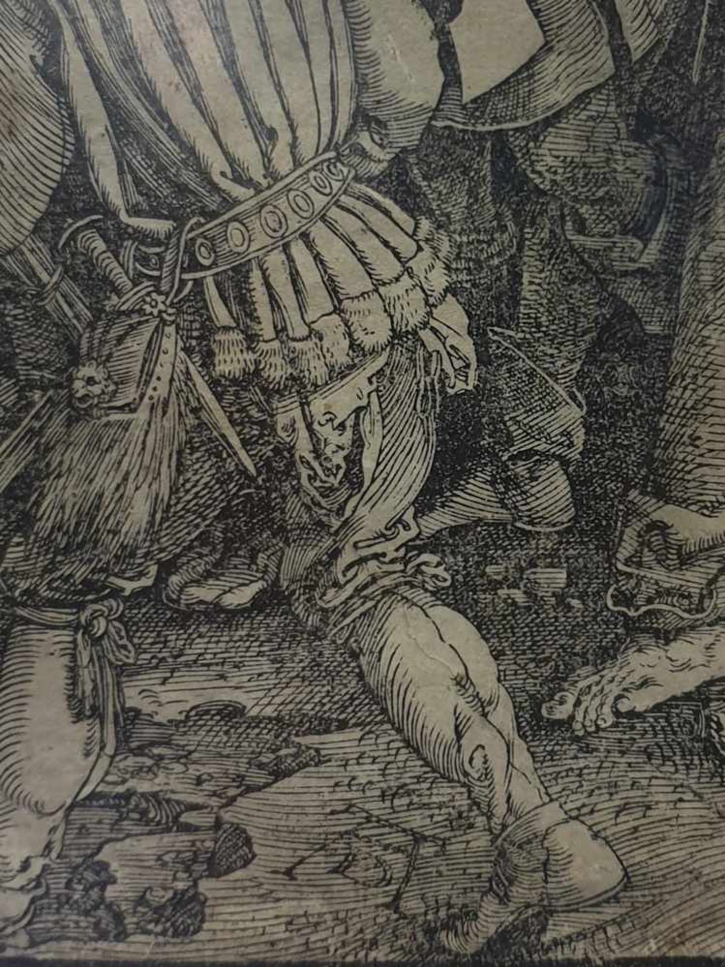 Albrecht Dürer ( Nürnberg 1471-1528 ) , Die Gefangennahme Christi, Holzschnitt aus der grossen - Image 2 of 5