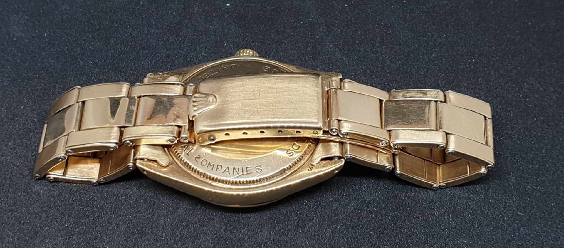 Rolex , Herrenarmbanduhr , 14k Gold, Automatik, Rolex Armband 14k Gold ,Ref: 1005 , Cal. 1570 , - Image 4 of 4