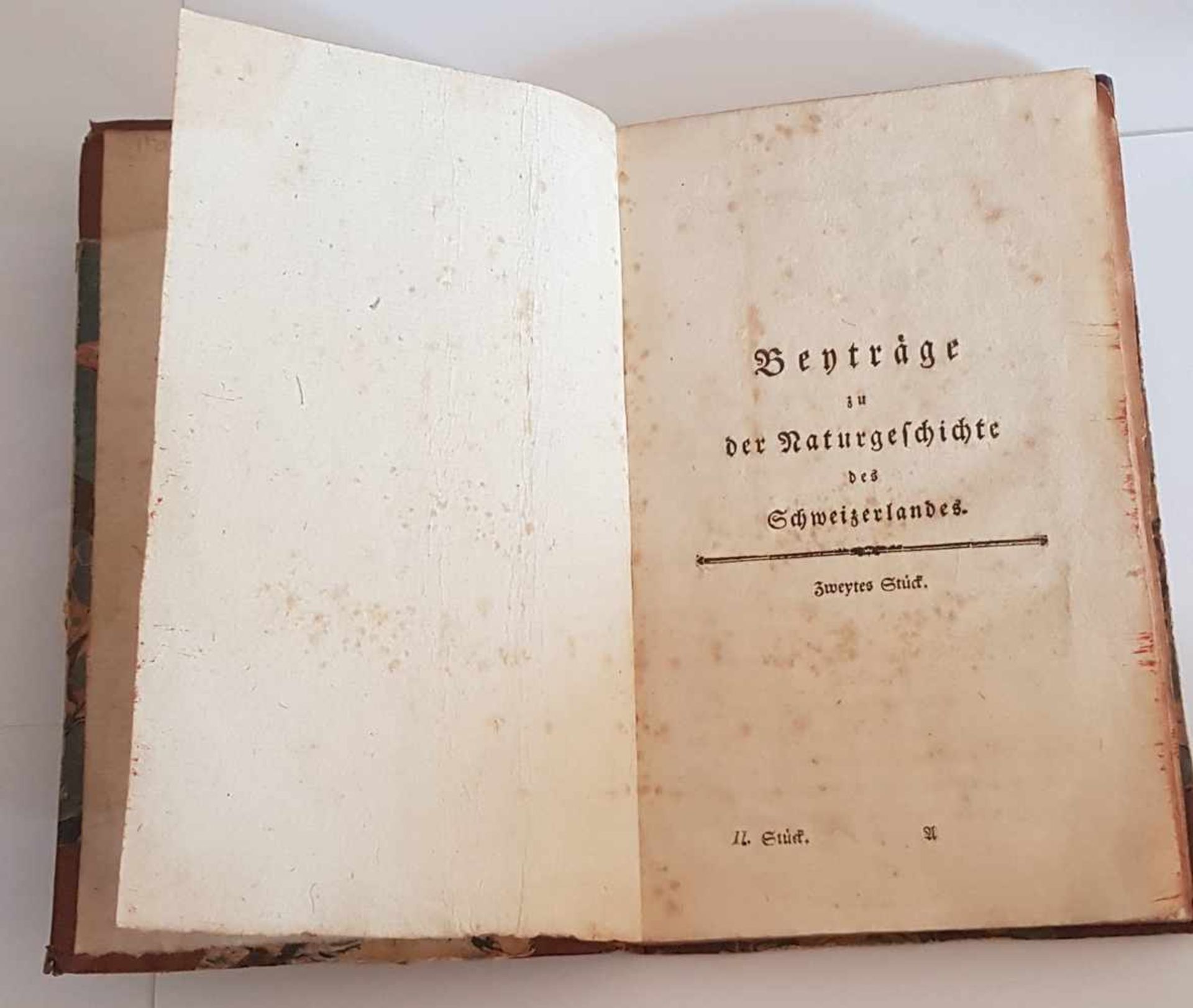 Wyttenbach Jacob Samuel ,Beyträge zu der Naturgeschichte des Schweizerlandes , Erscheinungsjahr 1775