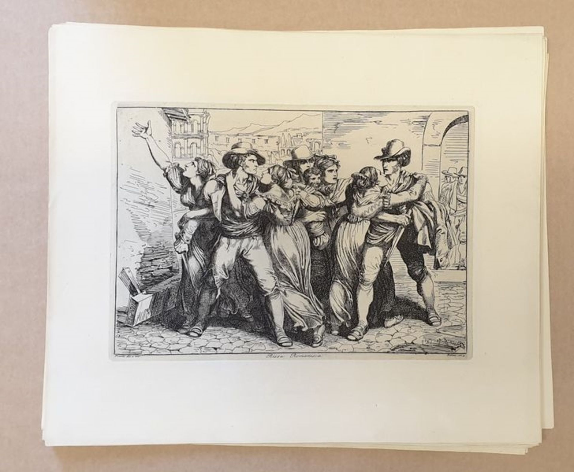Bartolomeo Pinelli (Rom 1781-1835) , großes Konvolut Radierungen , 42 Stück ,Blattgröße je: 37x31, - Image 6 of 7