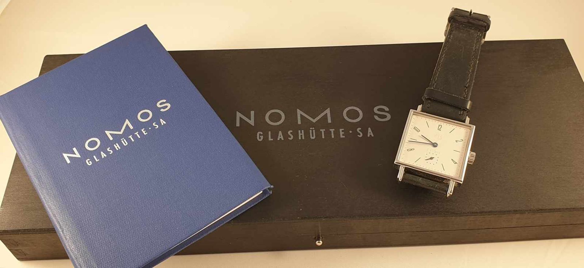 NOMOS Glashütte, Modell:Tetra,Siemens Edition, Ref: 5558, mechanisch Handaufzug , - Image 4 of 4