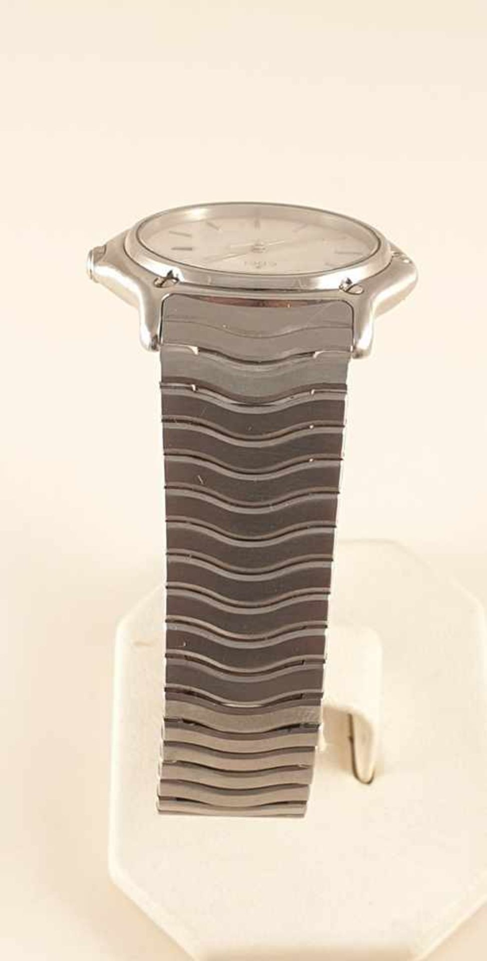 Ebel Classic Wave ,Damenarmbanduhr, Edelstahl , Quarz,, Gehäusedurchmesser ca. 33 mm, 64,3 g , - Image 3 of 5