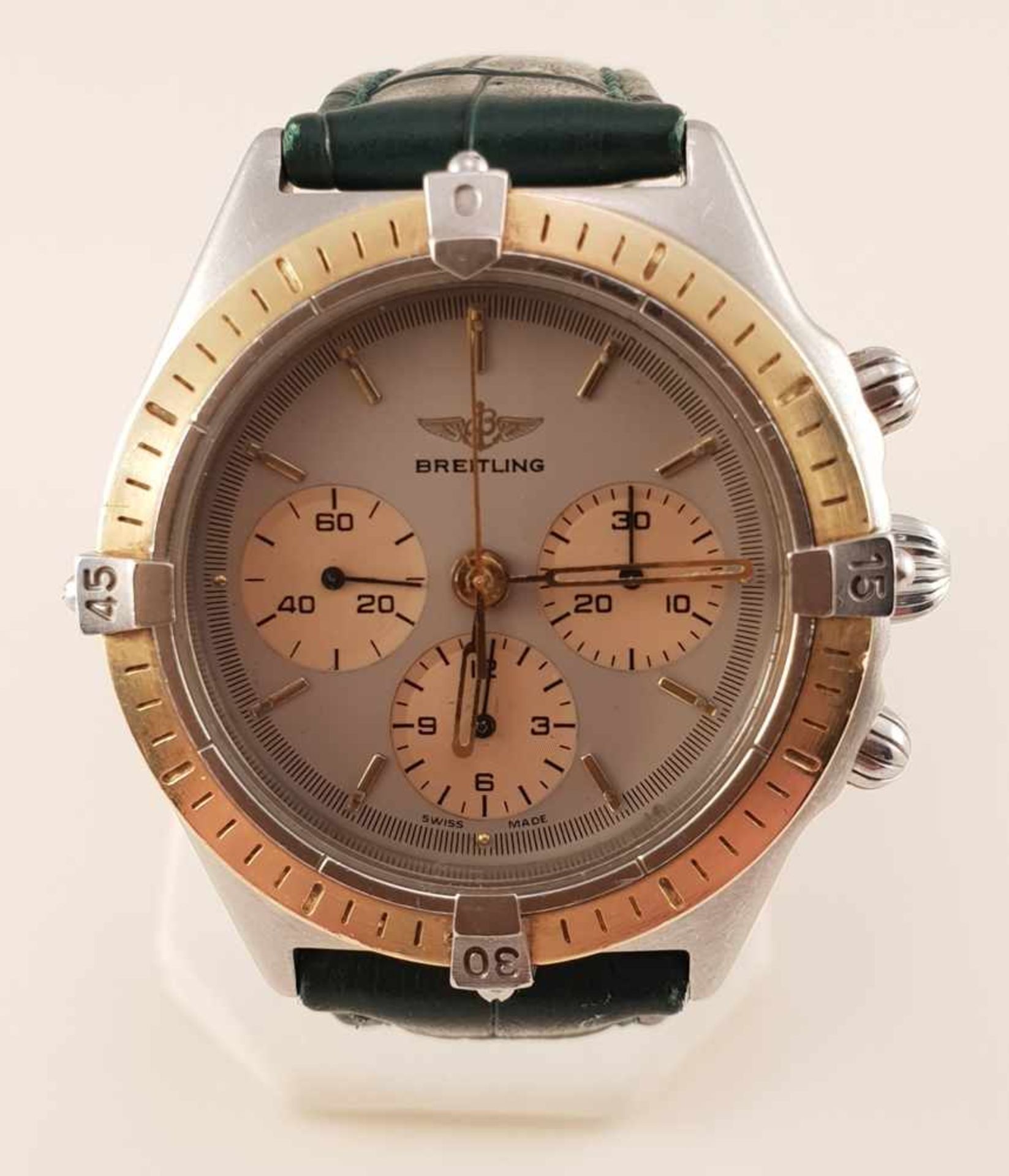 BREITLING Callisto, Armbanduhr , Ref:80520 ,Stahl Gold mechanisch ,Chronograph ,