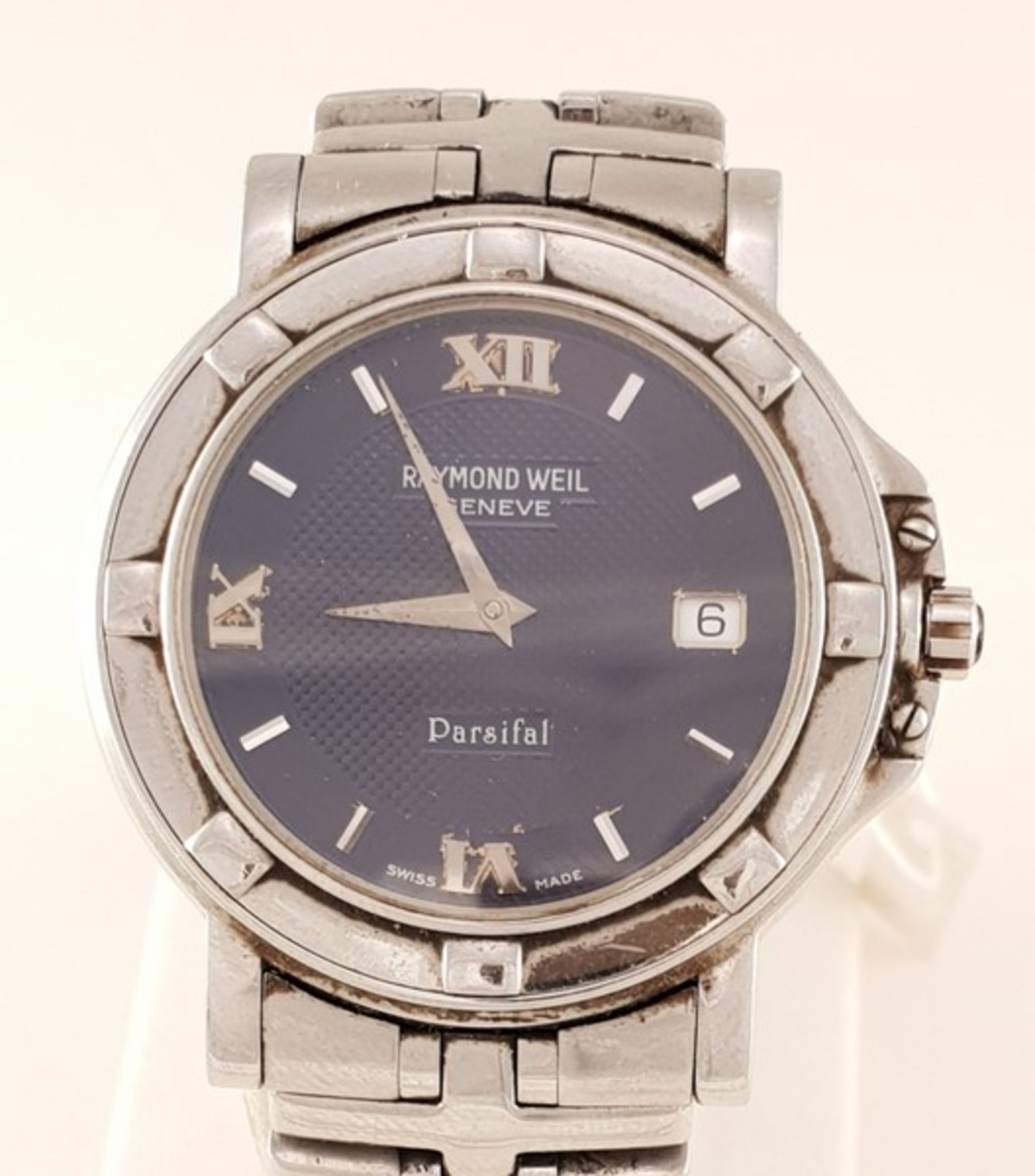 Raymond Weil , Parsifal ,Herrenarmbanduhr, Stahl, Quartz, Ref:9531 B 379328,Gehäusedurchmesser: ca.