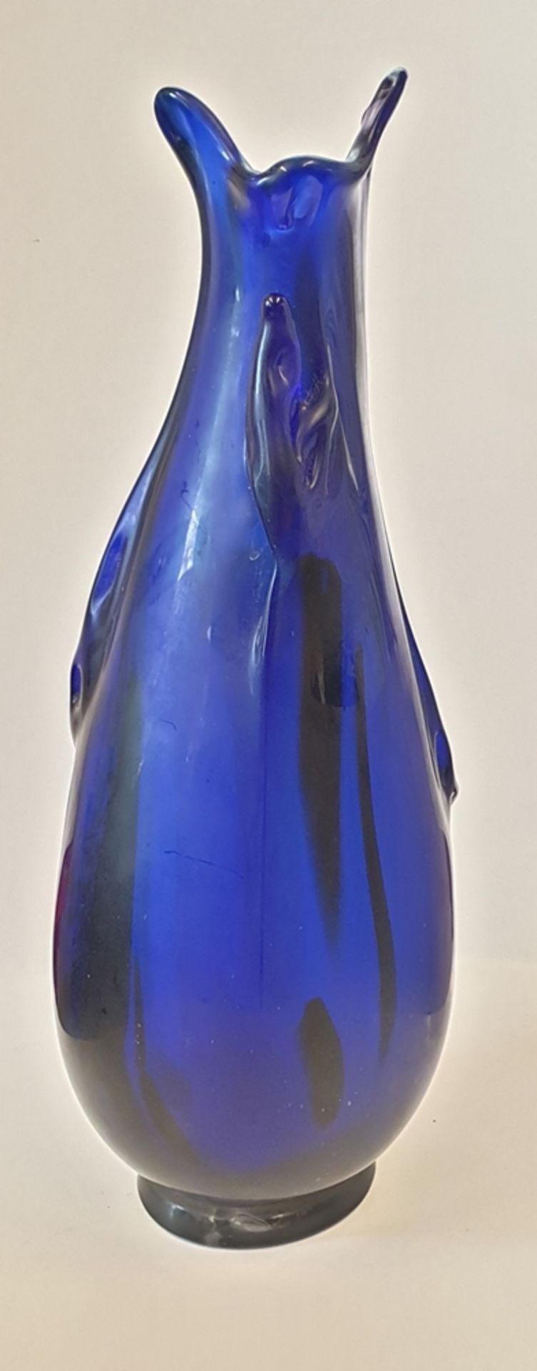 Künstler Vase , Glas ,20. Jhd, Höhe: 36,5cm , - Image 2 of 3